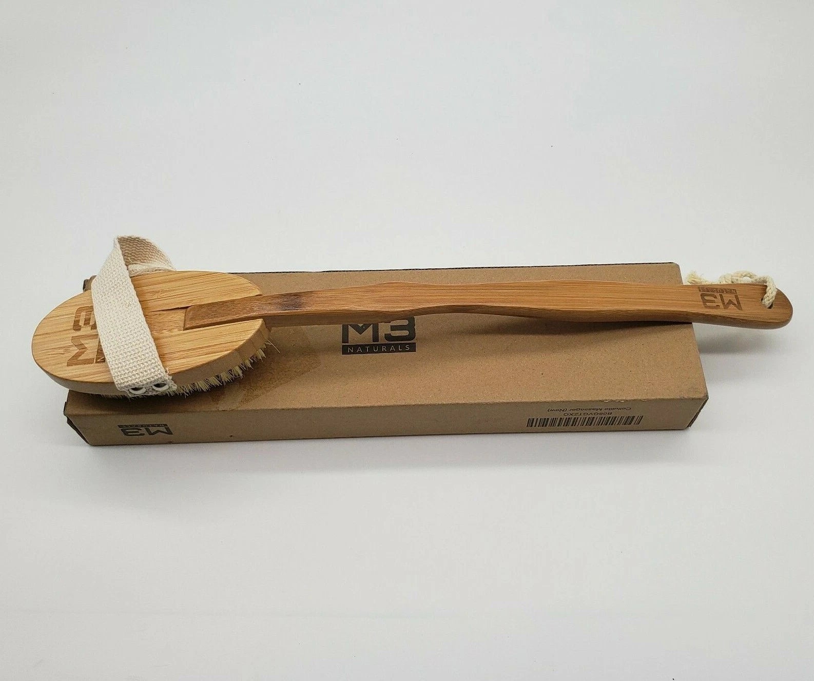 Dry Brushing Body Brush Cellulite Massager Lymphatic Drainage Natural Bristles