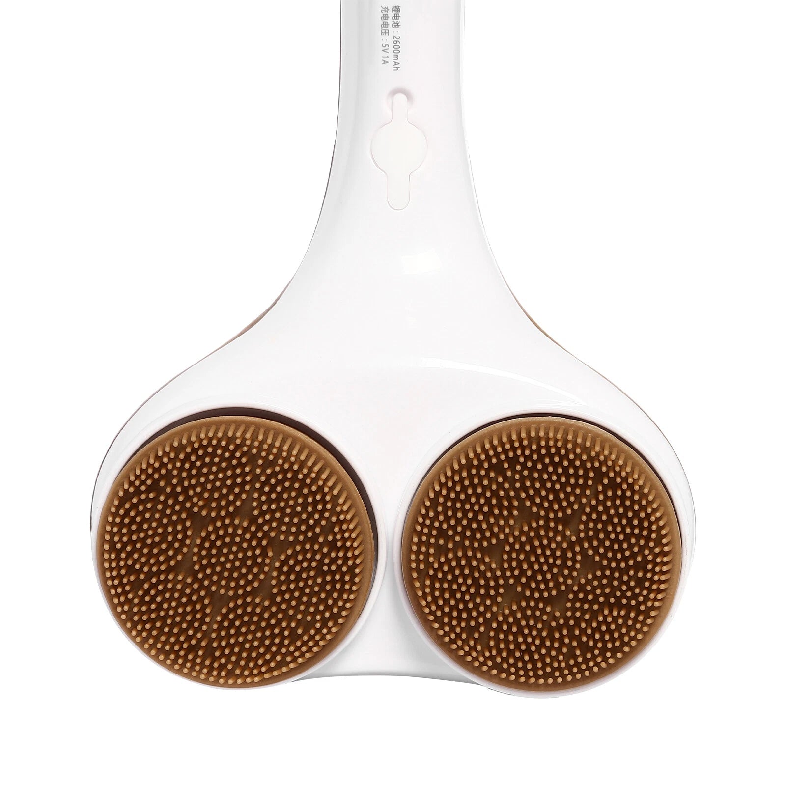 Electric Rechargeable Body Brush Back Scrubber Shower Brush Long Handle - 2 Head