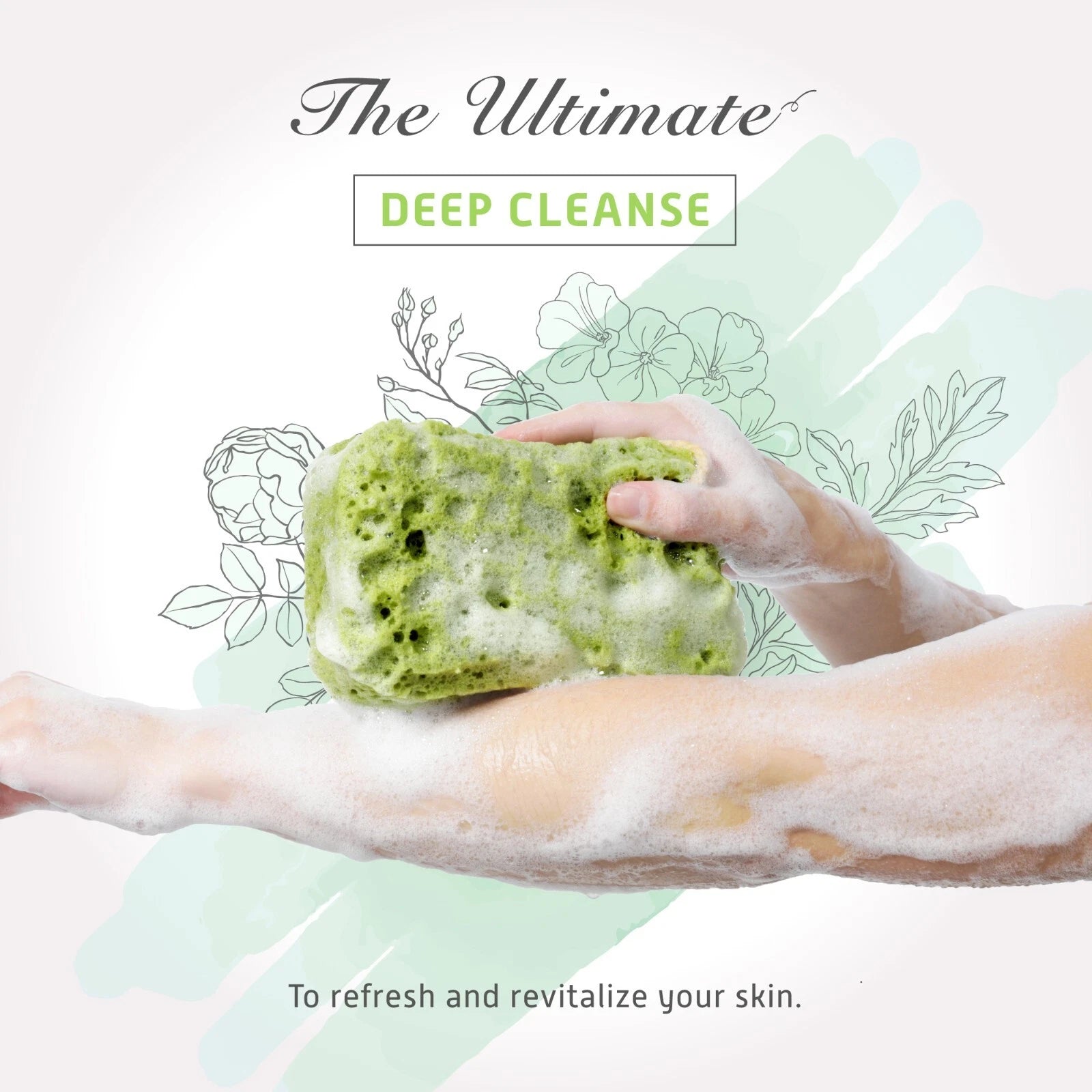 Spongentle Deep Cleansing Dual Texture Body Loofah Sponge