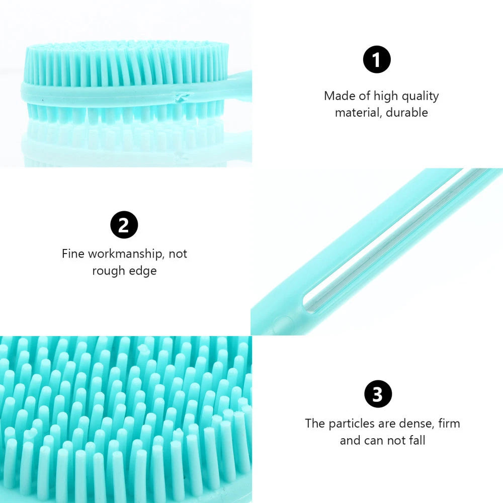 Bath Brush Back Body Scrubber with Handle Scruber Cleaner Shower Exfoliator