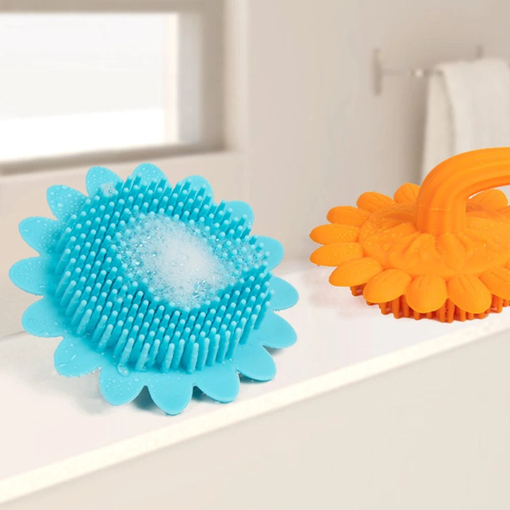 Shampoo Brush Durable Bath Brush for Baby Kids (Blue) baby hair brush