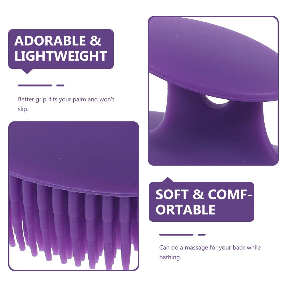 Bath Brush Silicone Exfoliator Travel Bathing Scrubber Soft Body