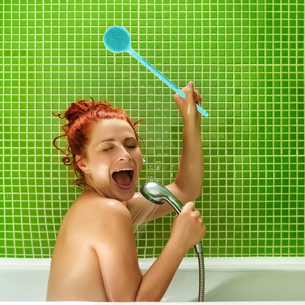 Bath Brush Back Body Scrubber with Handle Scruber Cleaner Shower Exfoliator