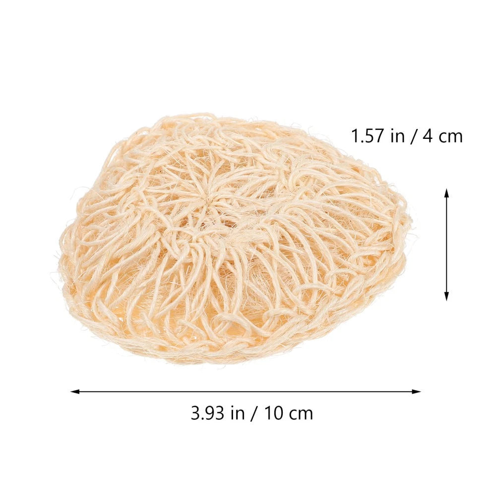 2 Pcs Sisal Bath Brush Man Exfoliating Body Wash Shower Balls Scrubber for