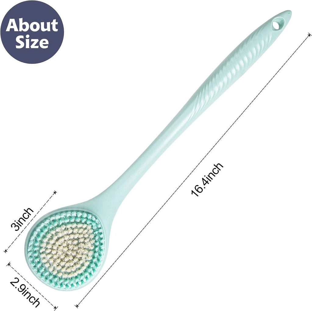 Long Handle Bath Body Brush - Soft Shower Brush for Men & Women,Back Bath Brush