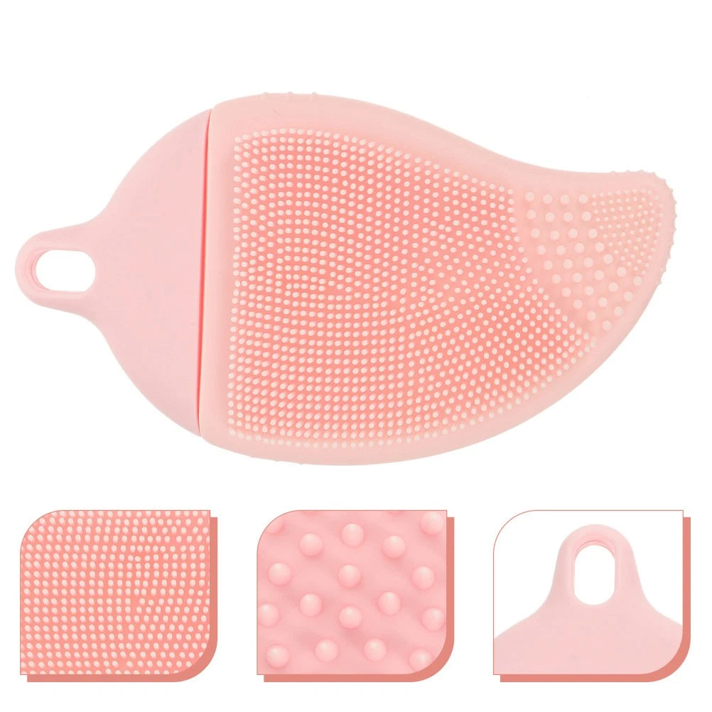 Facial Cleansing Massage Brush Man Child Bath Bristles Suitable Silicone Loofah