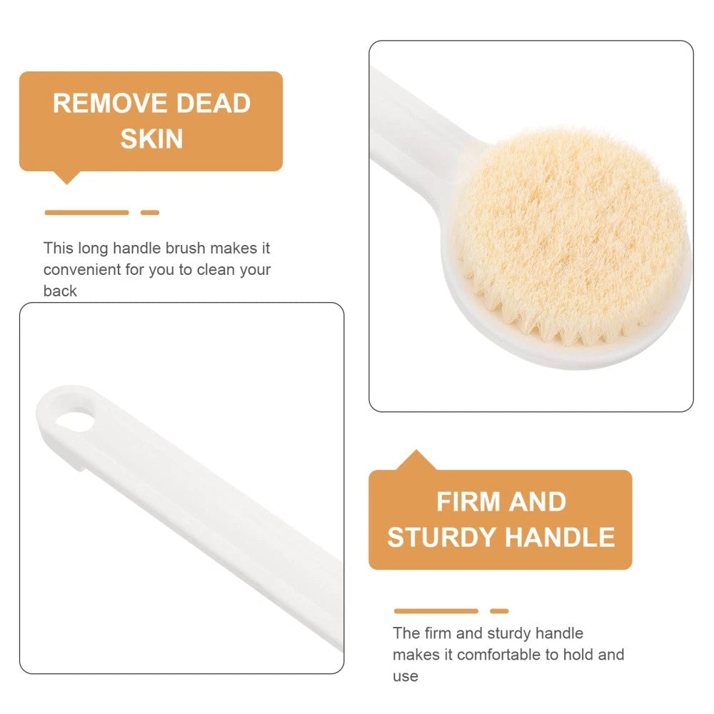 Back Scrubbing Brush Massage Body Bath Brushes Long Handles for Elderly
