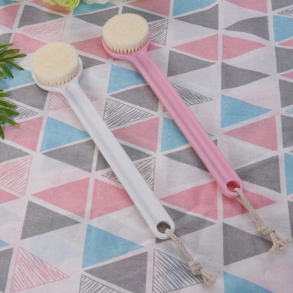 Long Handle Bath Scrubber Printed Body Brush Exfoliating Shower Brush ( )