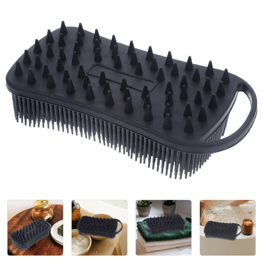 Bath Brush Travel Baby Silicone Scrubber Exfoliating Shower Brushes