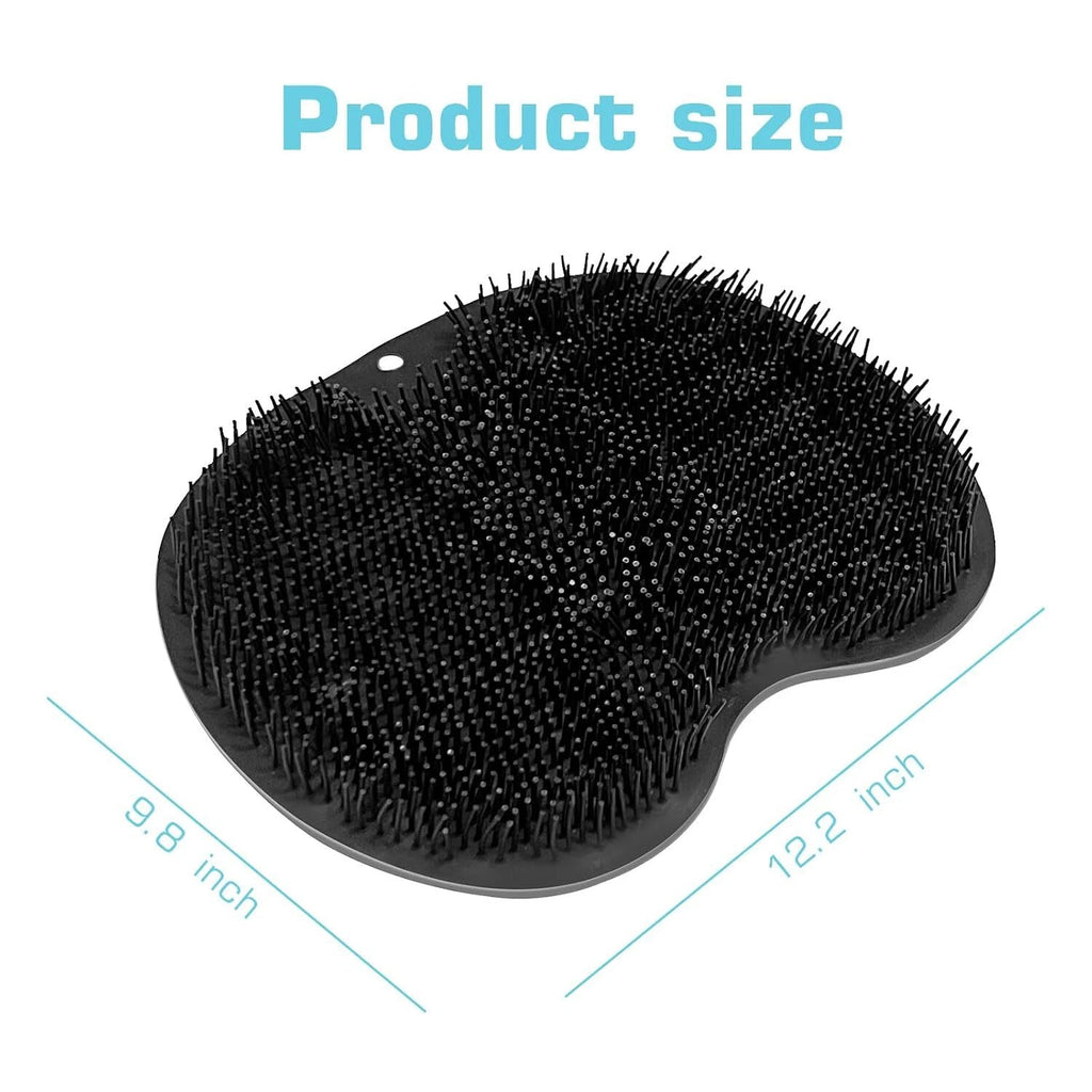 Shower Foot Scrubber Mat Back Washer Back Exfoliating Bath Wash Pad Wall Mounted