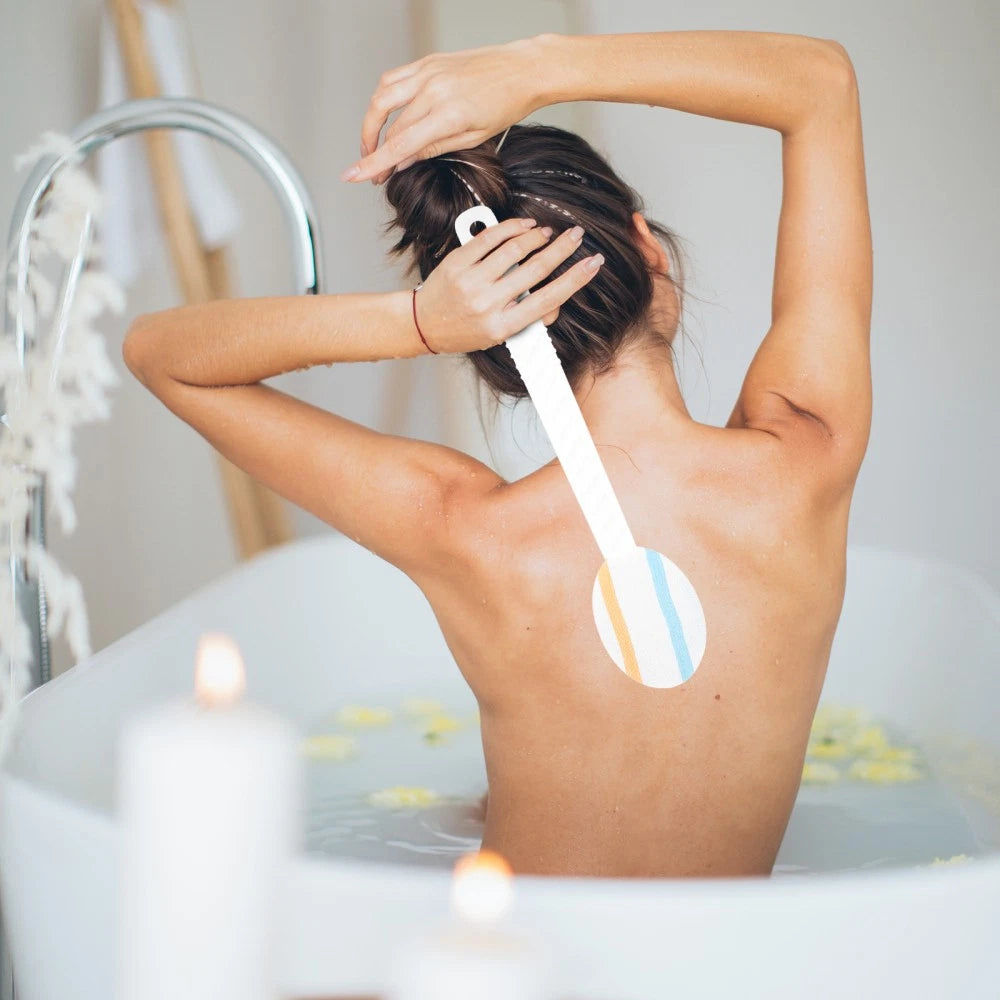 Double-head Shower Brush Man Bath Scrubber for Scrubbing Cleaning