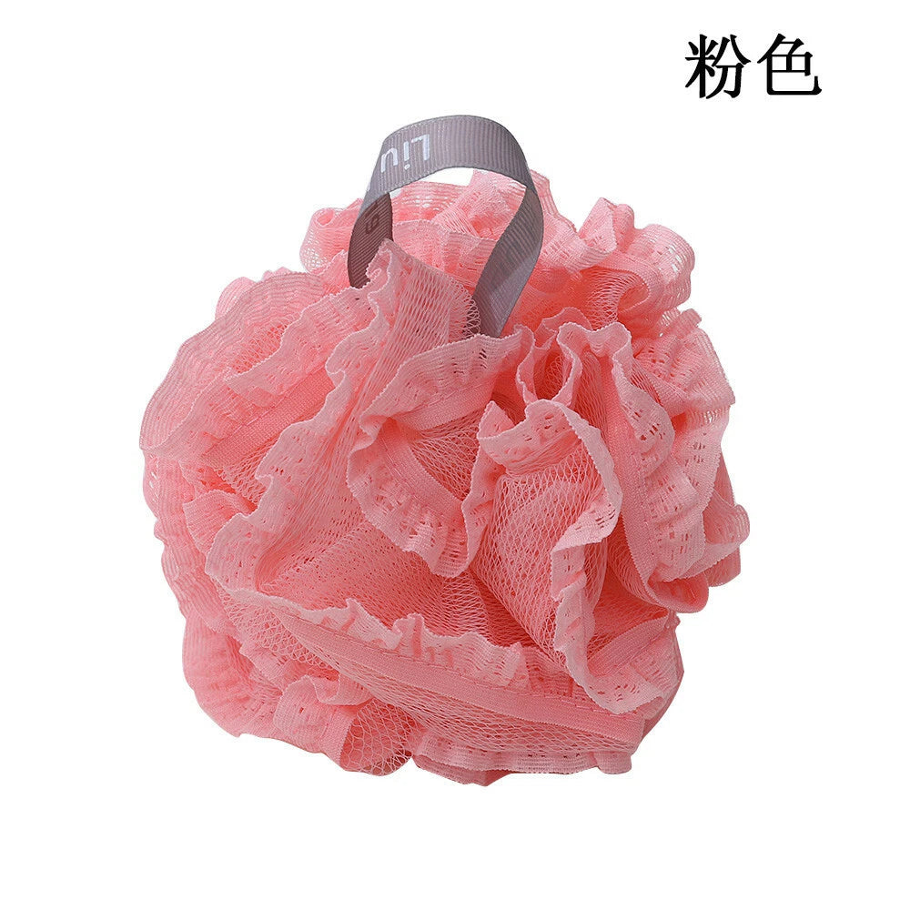 Exfoliating Body Scrubber Sponge Flower Brush Puff Bath Loofah Mesh Shower