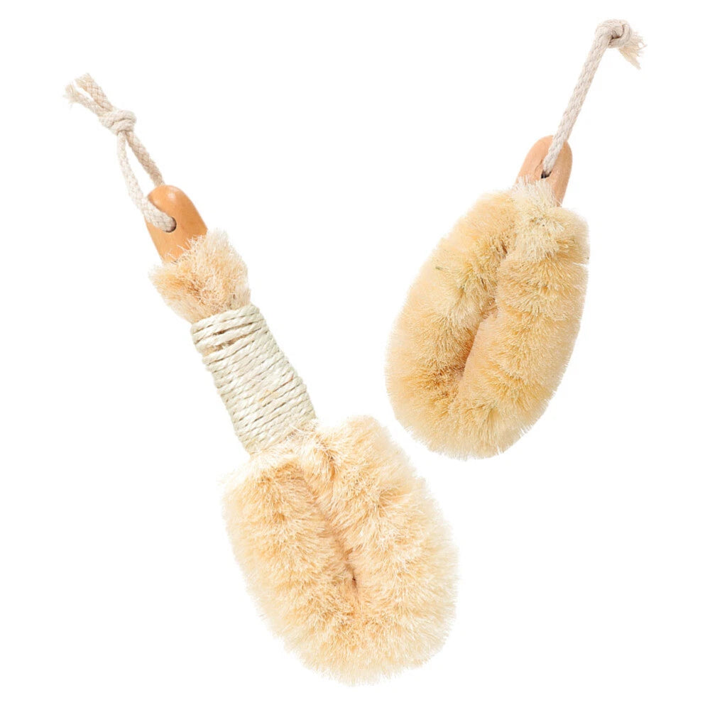 2Pcs Body Brush Scrub Scrunchie Back Scrubber for Spa Body Washing