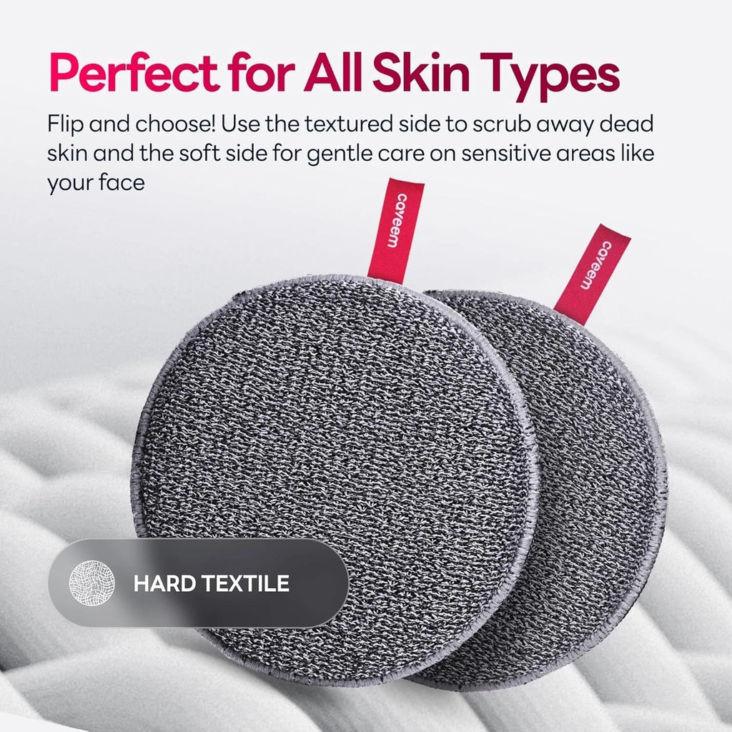 Exfoliating Body Scrubber Set, Gentle and Firm Sponge for Dead Skin Removal