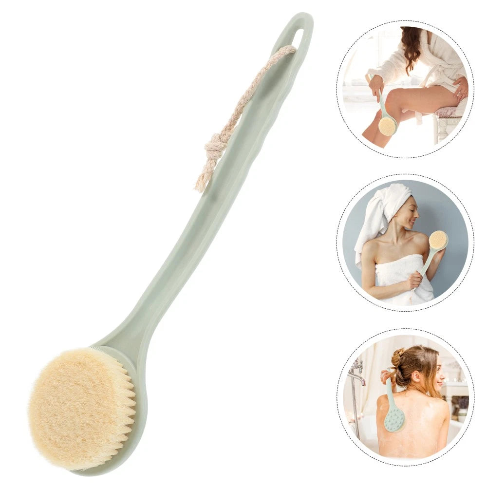 Shower Brush Long Handle Body Scrubber Back Cleaning Brush Bathing Tool for