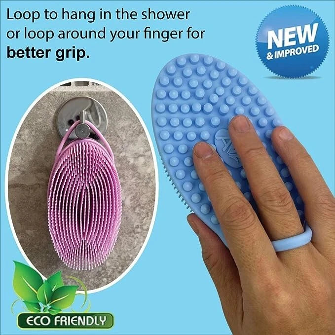 Brand New Avilana Exfoliating Silicone Body Scrubber, Light Gray. FREE SHIPPING