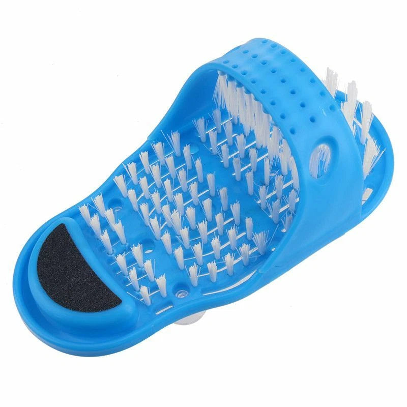 Plastic Bath Shoe Shower Brush Massager Slippers for Feet Pumice Stone Scrubber