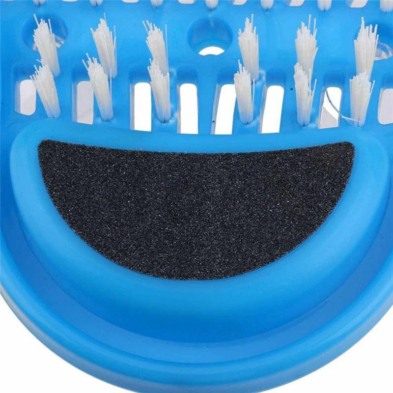 Plastic Bath Shoe Shower Brush Massager Slippers for Feet Pumice Stone Scrubber