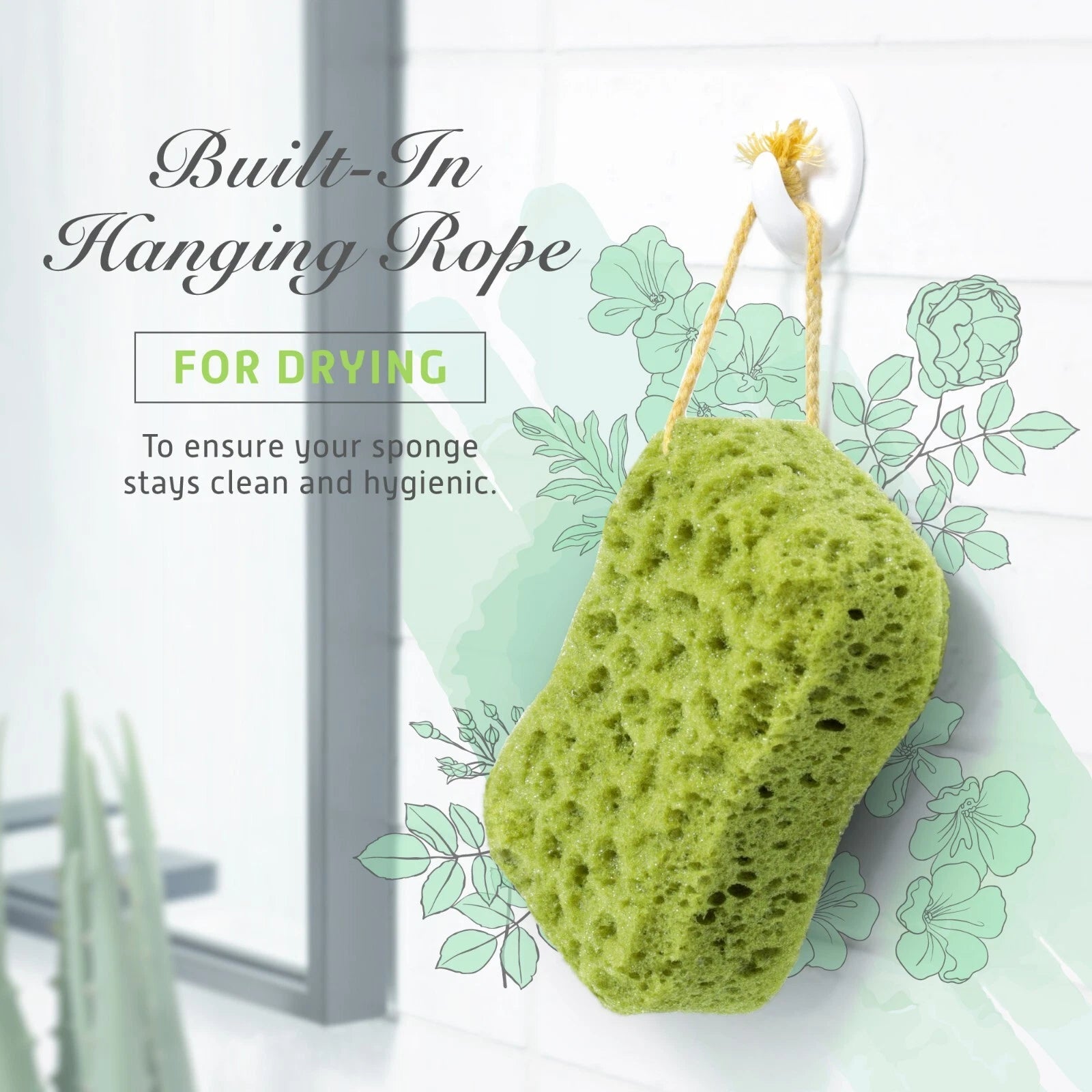 Spongentle Deep Cleansing Dual Texture Body Loofah Sponge