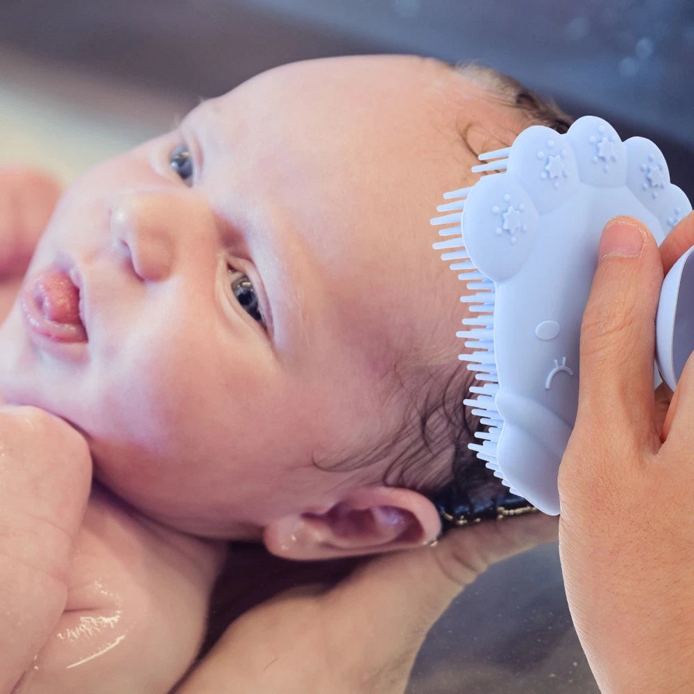 Comfortable Baby Bath Brush Silicone Baby Shower Brush Silicone Shower Scrubber