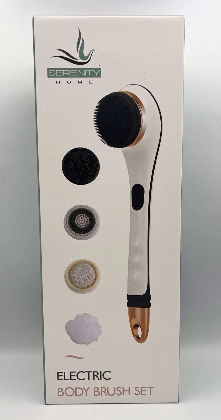 Electric Waterproof Body Brush Set by Serenity Home ~ Rechargeable ~ New In Box