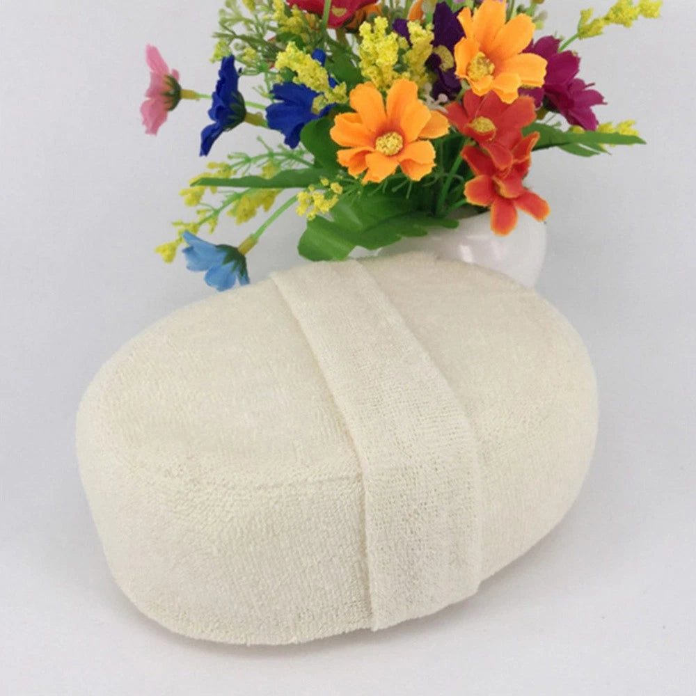 3pcs Natural Loofah Bath Brush Exfoliator Body Scrubber for Shower Use