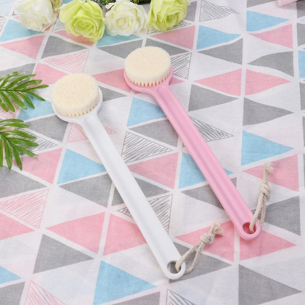 Long Handle Bath Scrubber Printed Body Brush Exfoliating Shower Brush ( )