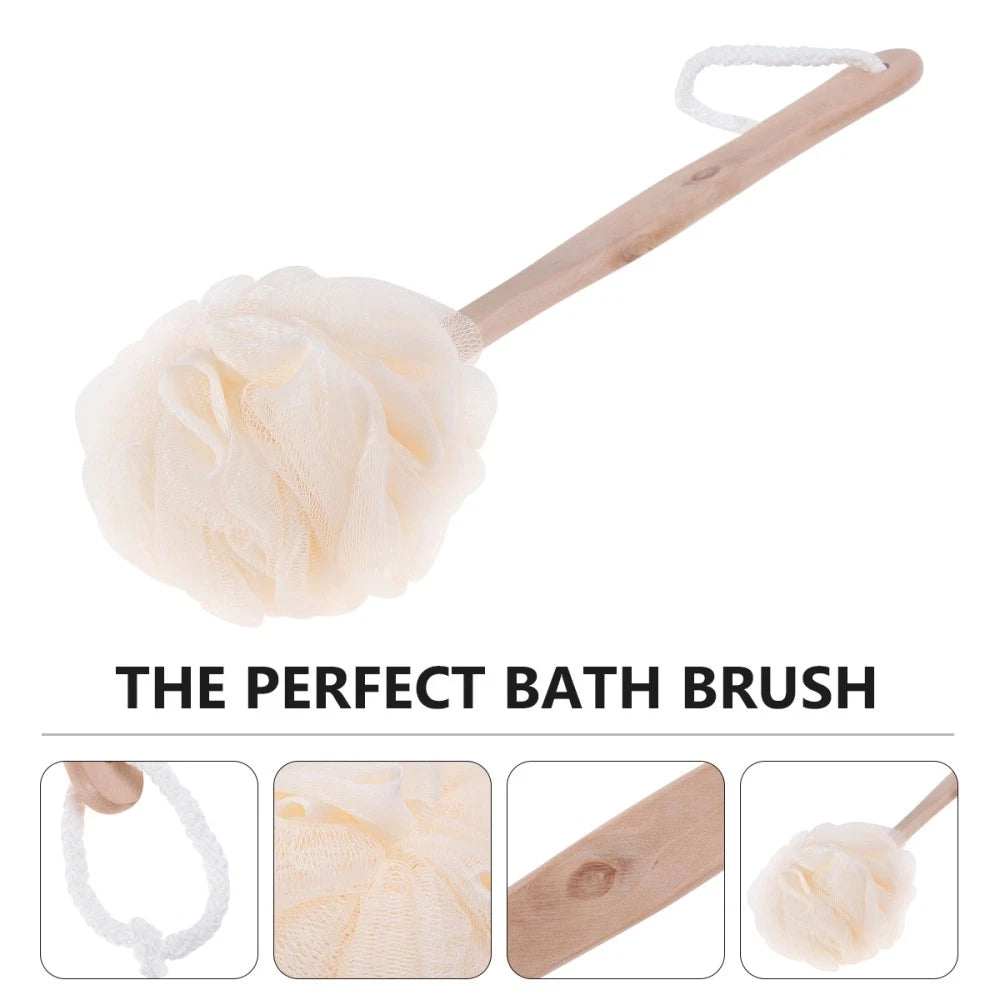 Bath Sponge Brush Long Handle Exfoliating Scrubber for Sensitive Skin Health