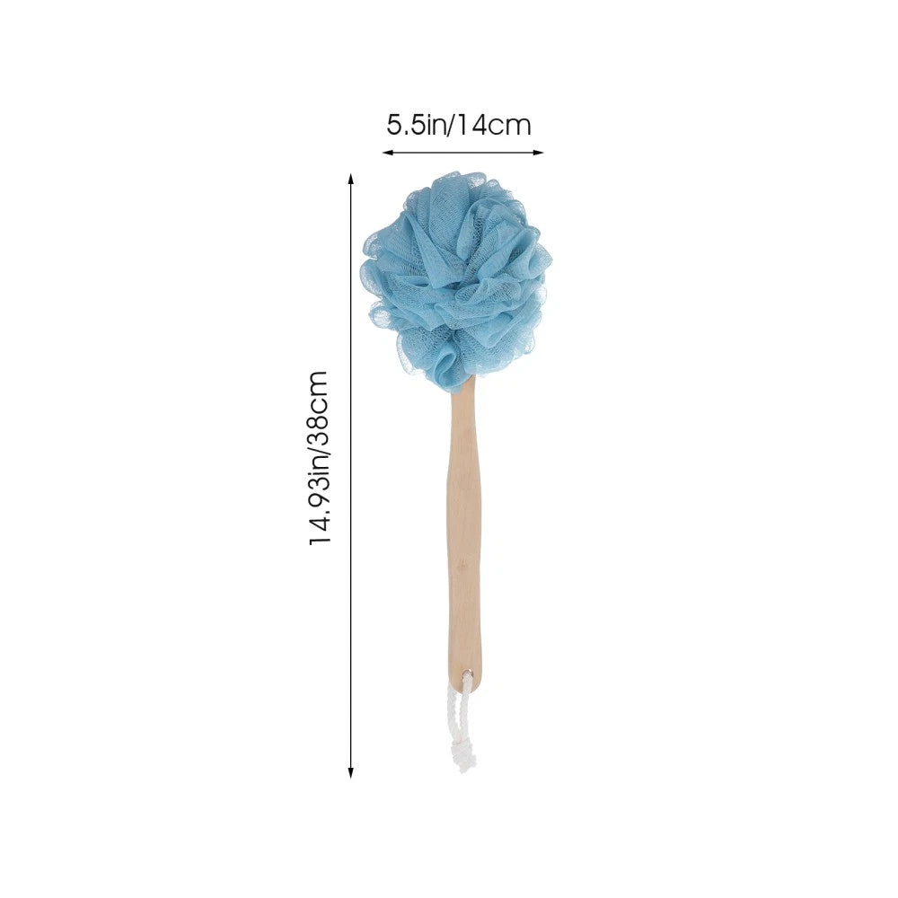 2 Pcs Bath Brush Exfoliating Shower Brushes Man Long Handles for Elderly