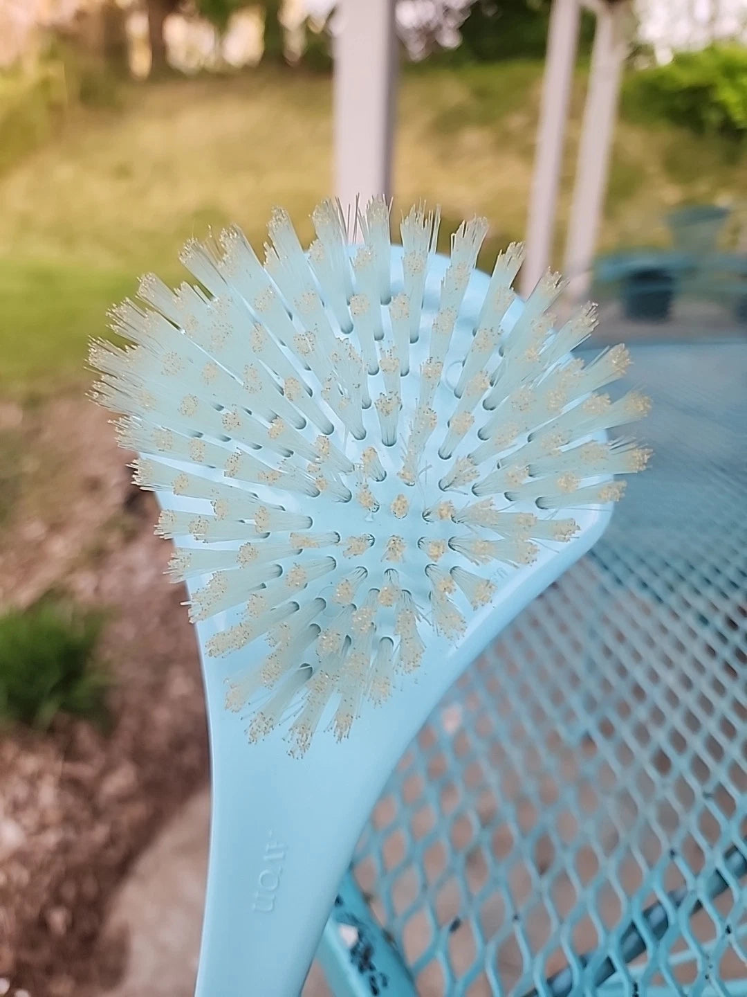 Vintage Avon Bath Brush Powder Blue  15” Unused Original Box