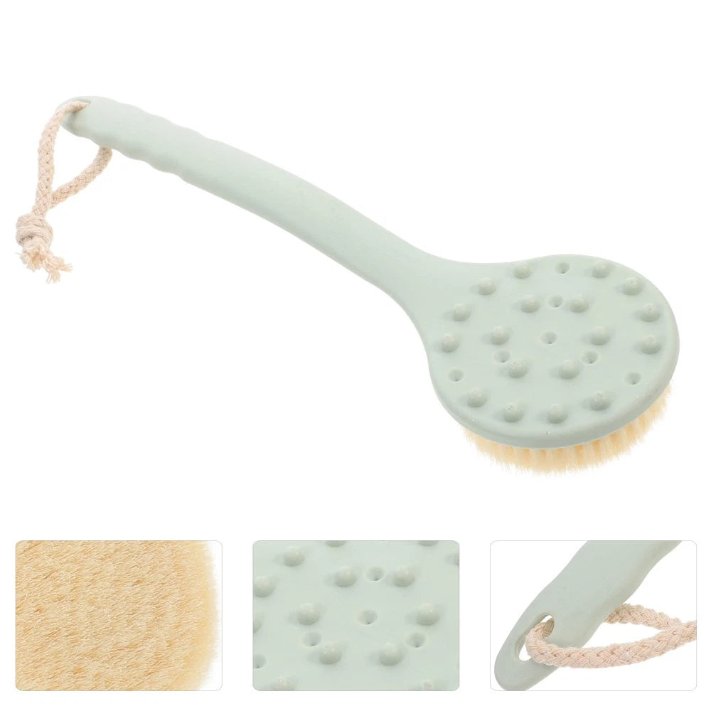 Shower Brush Long Handle Body Scrubber Back Cleaning Brush Bathing Tool for
