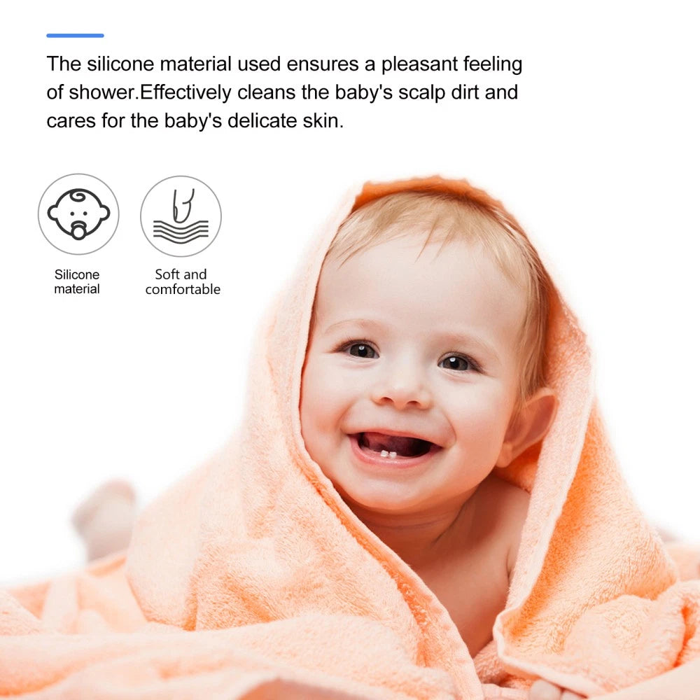 Comfortable Baby Bath Brush Silicone Baby Shower Brush Silicone Shower Scrubber
