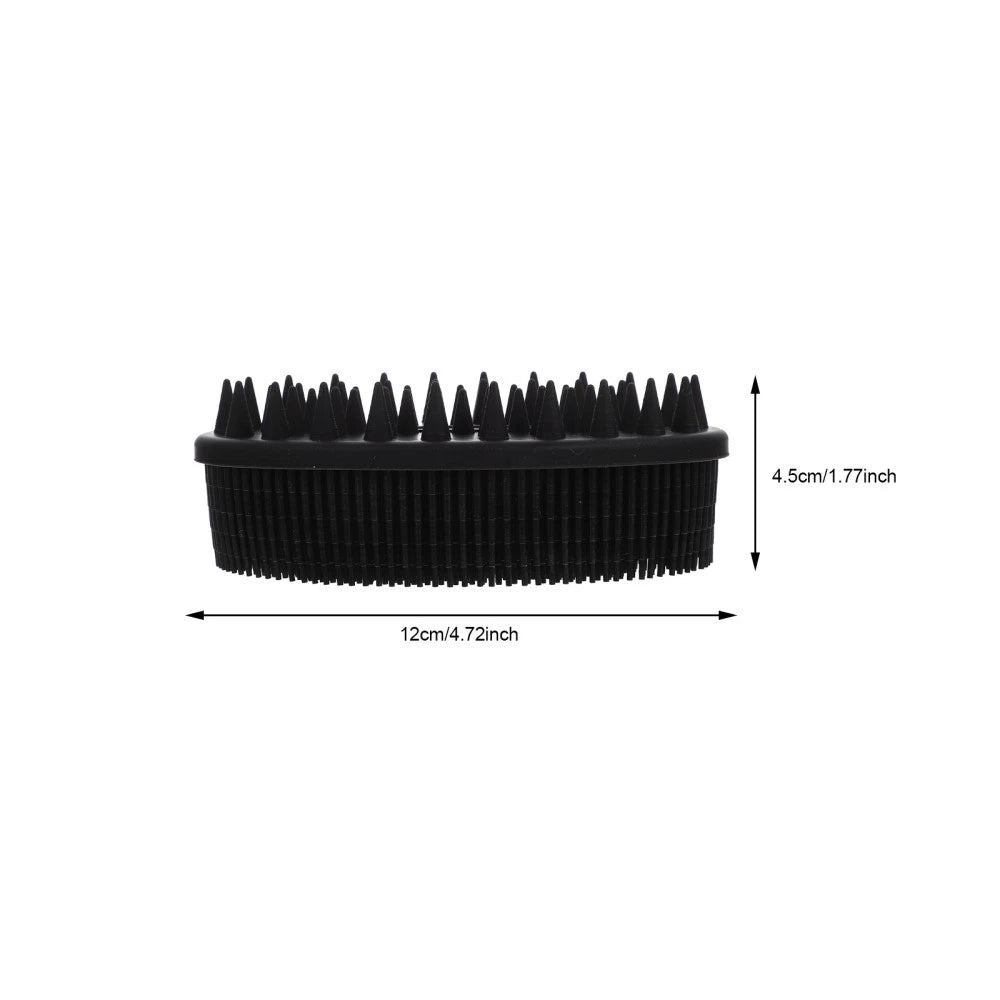 2 Pcs Bath Brush Removable Silicone Body Scrubber Shower