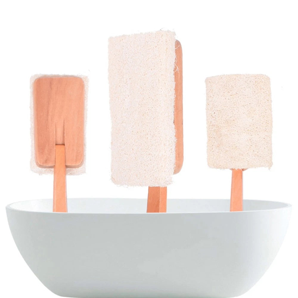 Loofah Bath Brush Massage Shampoo Hand Held Body Scrubber Shower Back