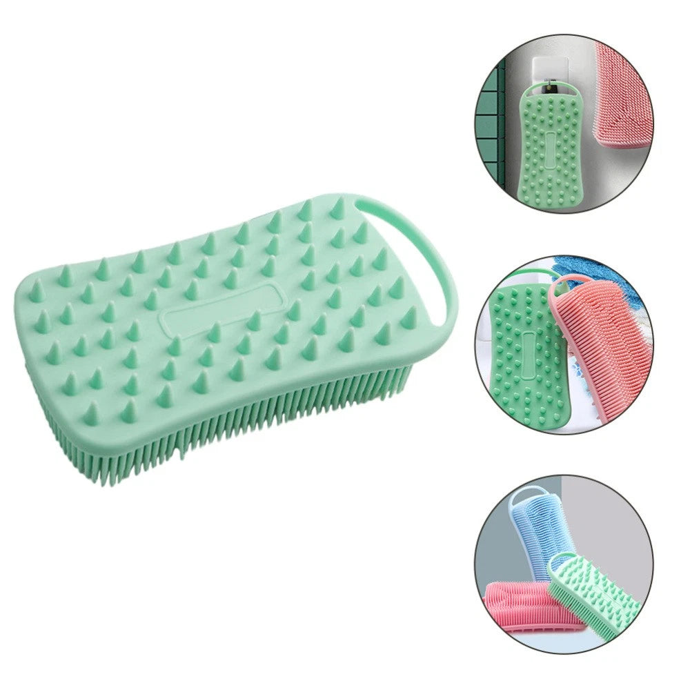 Silicone Body Scrubber Exfoliating Body Bath Brush Shower Brush Double Sided