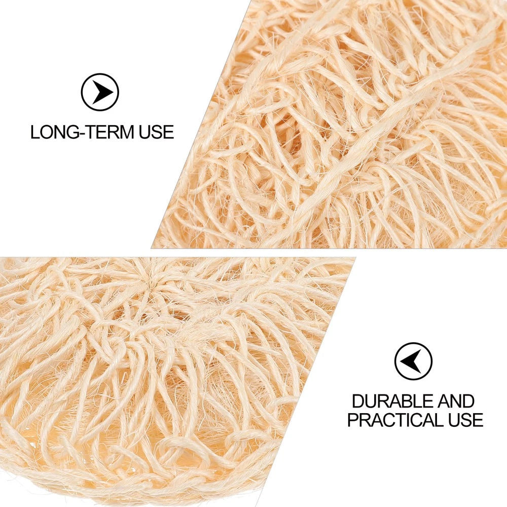 2 Pcs Sisal Bath Brush Scrubber for Body Women Mother Shower Dry
