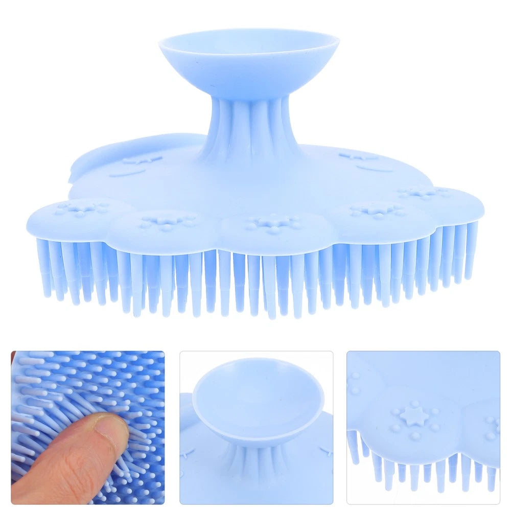 Comfortable Baby Bath Brush Silicone Baby Shower Brush Silicone Shower Scrubber