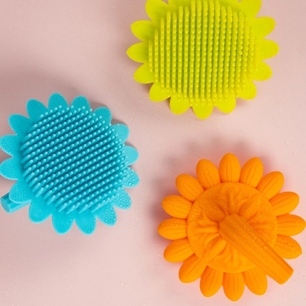 Shampoo Brush Durable Bath Brush for Baby Kids (Blue) newborn bath brush