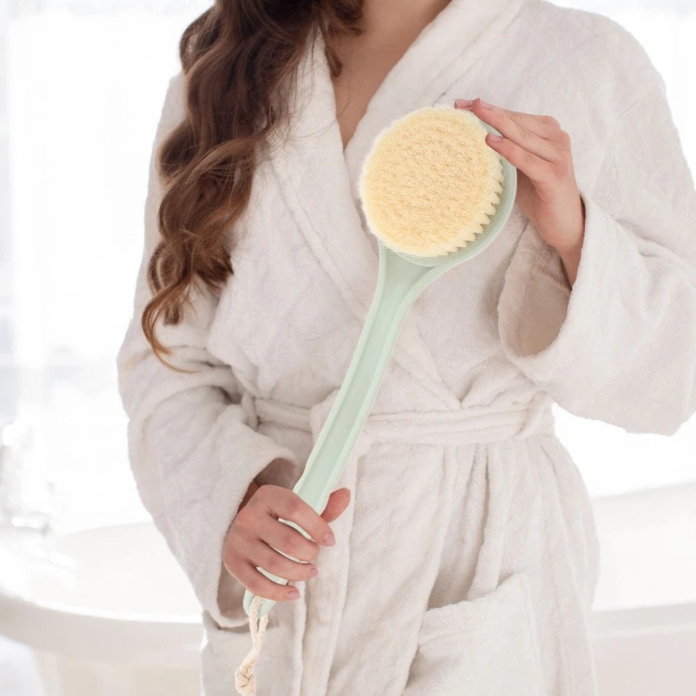 Shower Brush Long Handle Body Scrubber Back Cleaning Brush Bathing Tool for