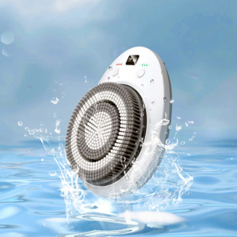 Electric Back Bath Brush Wall-mounted Intelligent Bathing Machine W/ Spare Brush