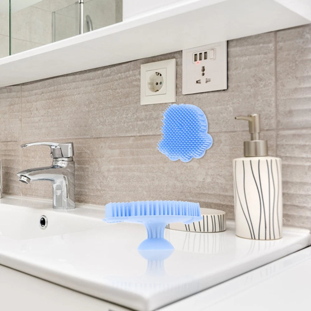 Comfortable Baby Bath Brush Silicone Baby Shower Brush Silicone Shower Scrubber