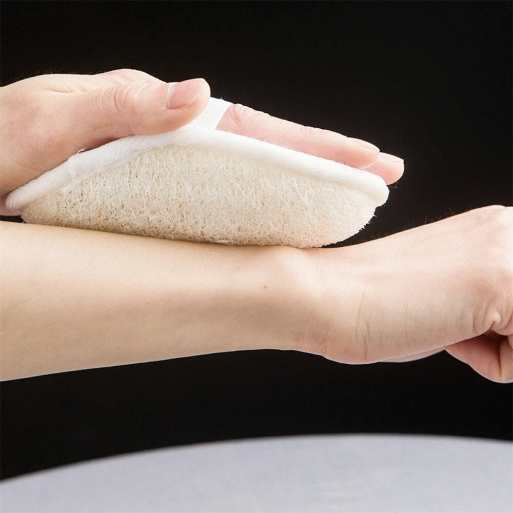 1-5X Body Scrubber Brush Exfoliating Natural Loofah Pad Luffa Shower Sponge Bath