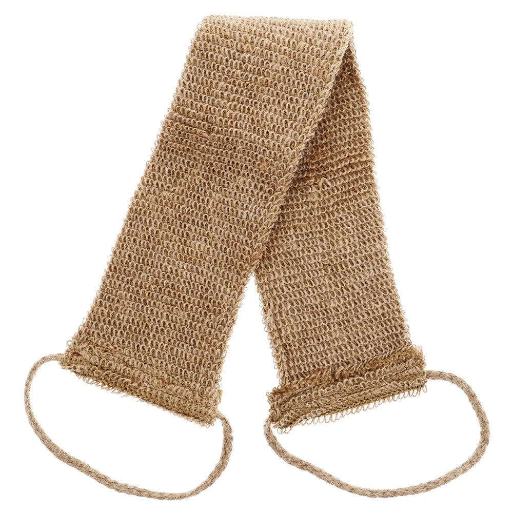 Jute Back Washer Bath Towel Shower Body Scrubber Scratcher for Men Brush Women