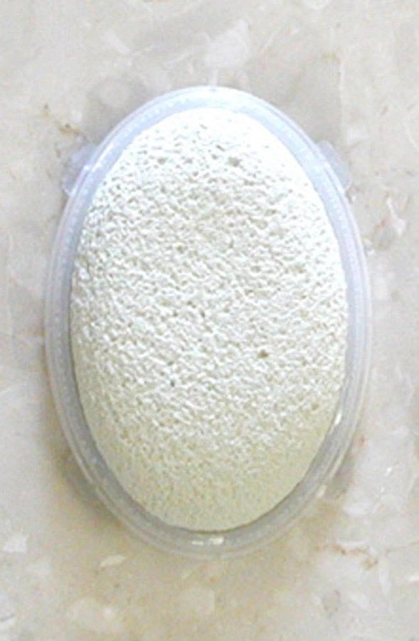 Elite Bath Brush - 1 side soft bristles, 1 side pumice, long handle, green 02417