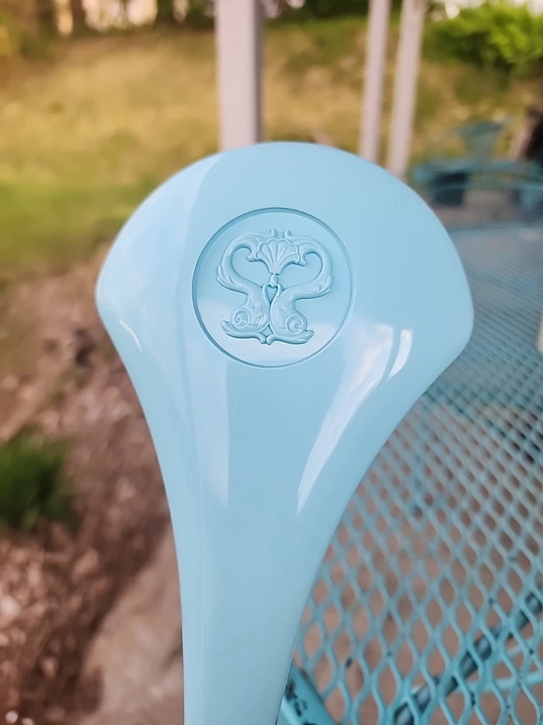 Vintage Avon Bath Brush Powder Blue  15” Unused Original Box