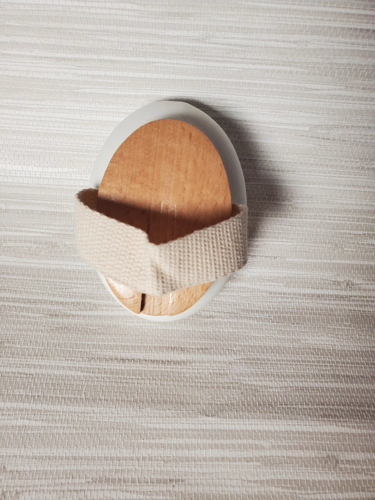 Long Wood Bath Body Cream Skin Lotion Applicator Back Shower Brush Massager Pads