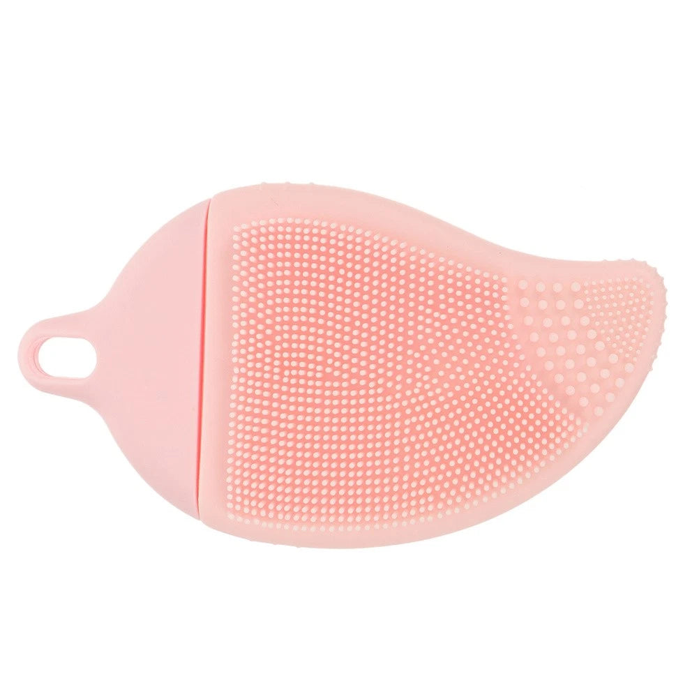 Facial Cleansing Massage Brush Man Child Bath Bristles Suitable Silicone Loofah