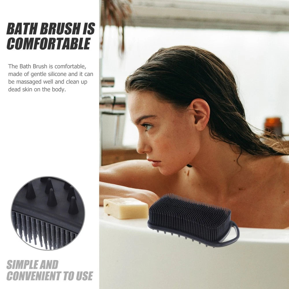 Bath Brush Man Exfoliating Shower Brushes for Cleaning Silicone Scrubber Body