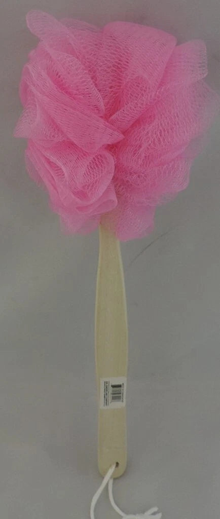 Loofah Bath Brush Shower Sponge Long Wood Handle Back Scrubber Body Exfoliating
