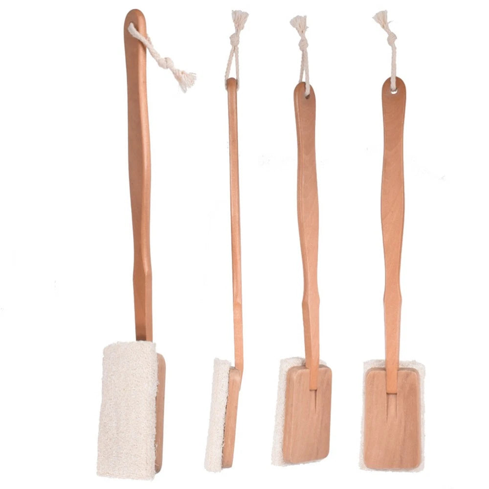 Loofah Bath Brush Exfoliating Body Scrubber Back for Bathing Shower